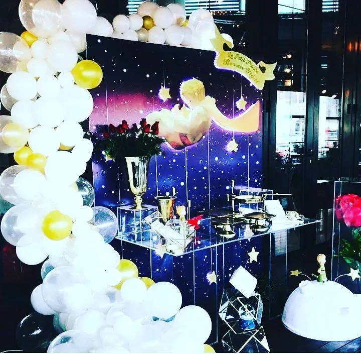 İzmir Baby Shower Mavi Mor Balon